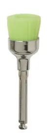 Szczoteczki nylonowe na kątnicę, średnio miękkie, limonkowy kielich duży Orbis 100szt./op. ORBIS Prophy Brushes contra-angle medium lime green nylon-b