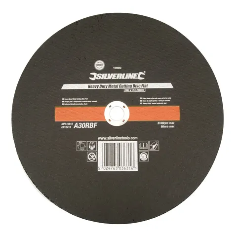 Tarcza tnąca do metalu, płaska 300 × 3 × 20 mm Silverline