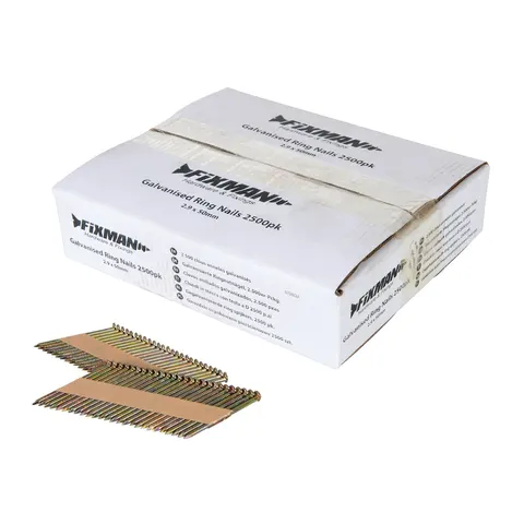 Gwóźdź 50 × 2,9 mm (2500 szt.) ocynkowany na żółto Fixman