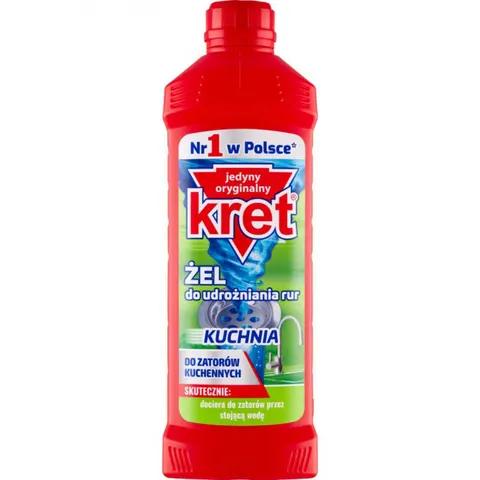 KRET Żel do udrażniania rur KUCHNIA, 500 g