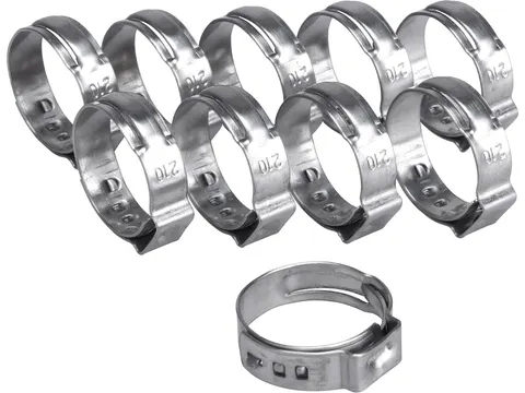 Zacisk węża, 10 szt., 21 mm, INOX