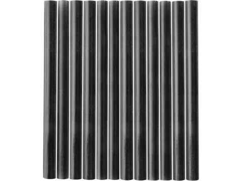 Paluszki topliwe, kolor czarny, śr.7,2 × 100 mm, 12 szt.