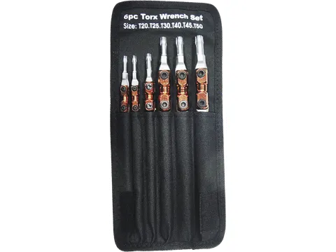 Zestaw kluczy przegubowych torx 6 szt.