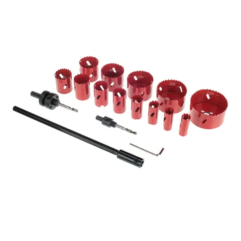 Wiertła wykrawarkowe SET 19 - 76 mm HSS Holzmann LSS17TLG