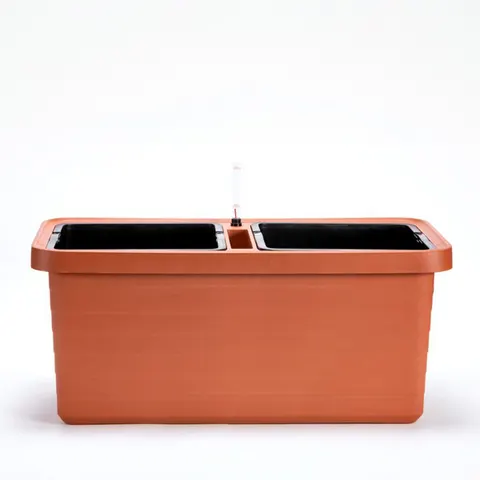 Duża doniczka Berberis DUO 80 cm - terakota