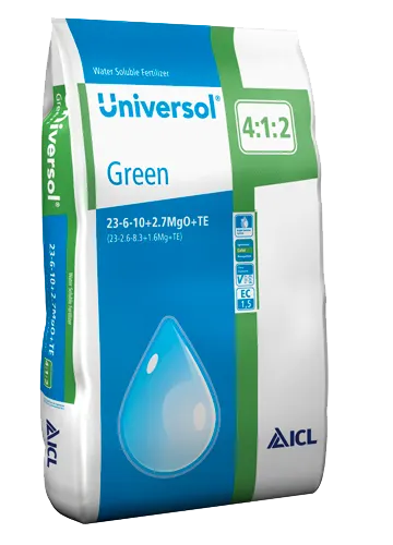 Universol 23-06-10+2,7MgO+TE Zielony 25 kg