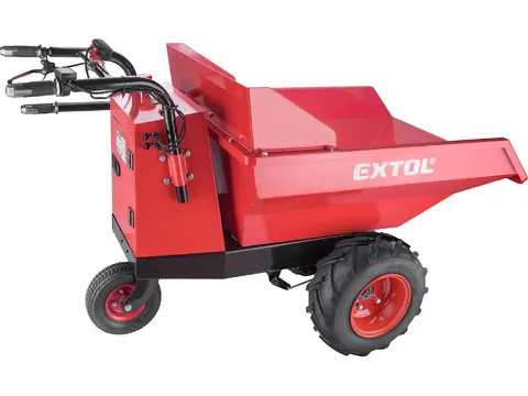 Transporter z napędem akumulatorowym, 400 kg, 200 l, 54 V Li-ion, 15 Ah, EXTOL PREMIUM