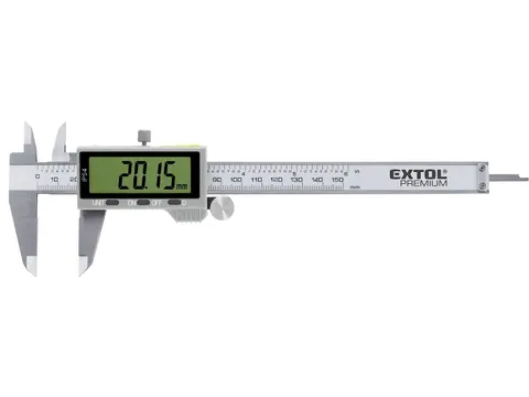 Suwmiarka cyfrowa ze stali nierdzewnej, 0-150 mm, IP54, EXTOL PREMIUM