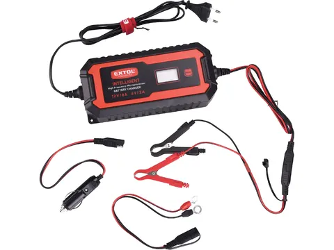 Ładowarka samochodowa 9-stopniowa, sterowana mikroprocesorem, 12 V/6 V, 8 A, EXTOL PREMIUM
