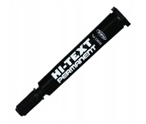 Marker Permanent Ścięty Czarny Hi-Text-830Pc