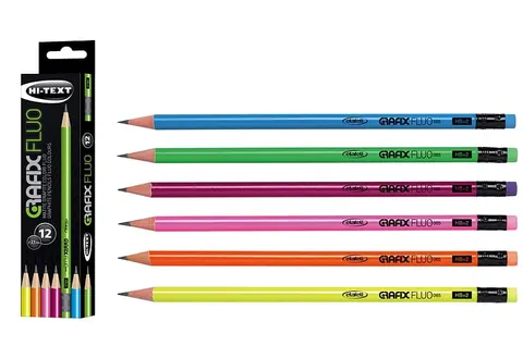 Ołówek Hi-Text Grafix Fluo HB 12 szt. 65MG012P