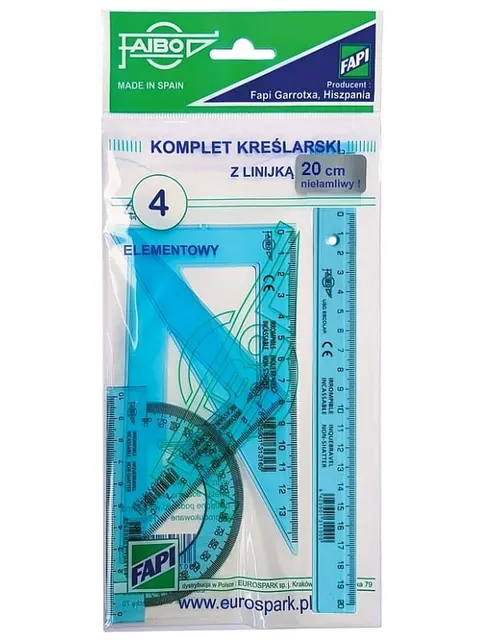 Zestaw Geometryczny Fapi 4 Elementy Niełamliwy