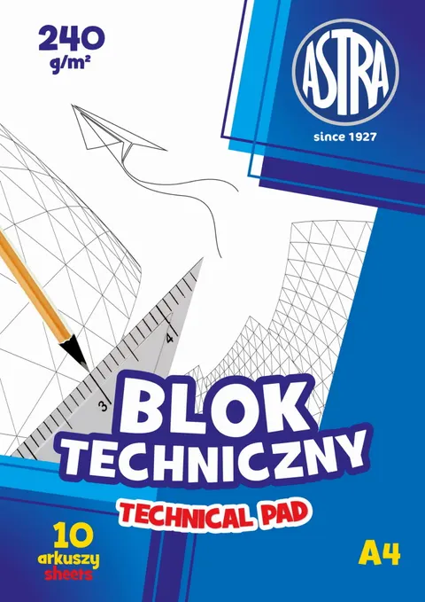 Blok Techniczny A4 240g Astra