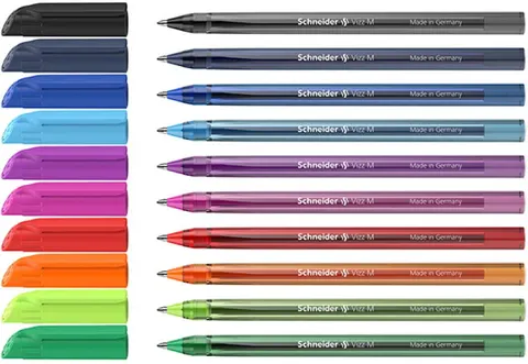 Długopis Schneider Vizz M 10 sztuk w Etui Mix Kolorów