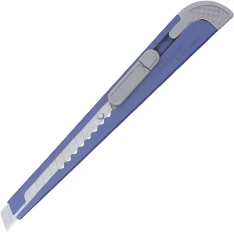 Nóż segmentowy 9mm KDS Japan S-13BL Dura Slim Blue + 3 ostrza