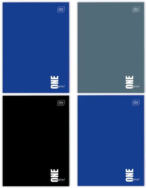 Zeszyt A4/80 #KRATA UV One Color Interdruk ZEA480#ONE KOMPLET 5szt.