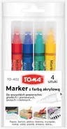 Marker Akrylowy Toma 402 Okrągły Komplet Mix Kolorów 4 sztuki TO-402Z94