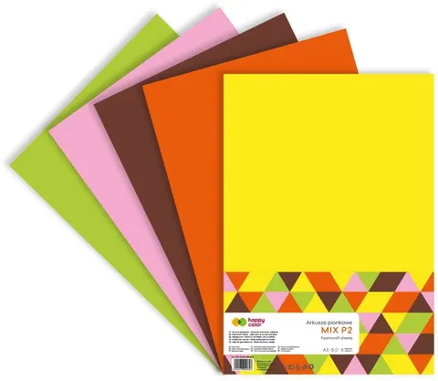Arkusze Piankowe A3 MixA2 5 Arkuszy Happy Color