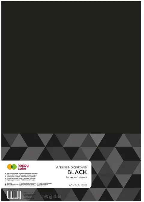 Arkusze Piankowe A3 Czarny 5 Arkuszy Happy Color