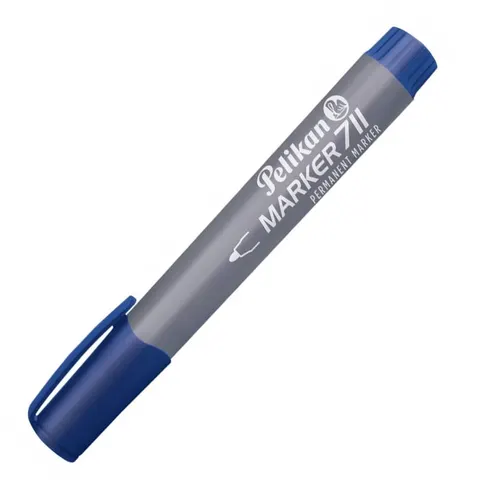 Marker Permanentny Pelikan 711 Niebieski Okrągły