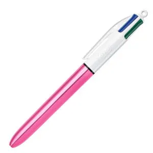 Długopis BIC 4 Kolory Shine Pink Mix Obudowa Różowa Elegancki