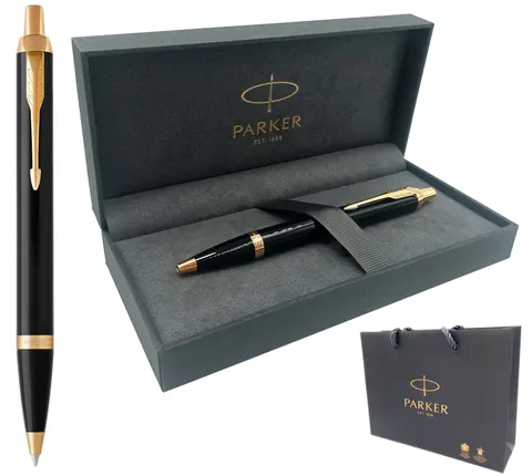 Długopis Parker IM Czarny GT W Opakowaniu Prezentowym Gift Box Parker