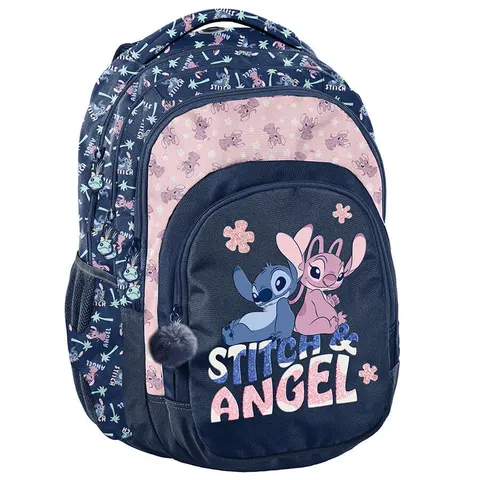 Plecak Granatowy Stitch i Angel Paso Do Szkoły Dla Dziewczynki