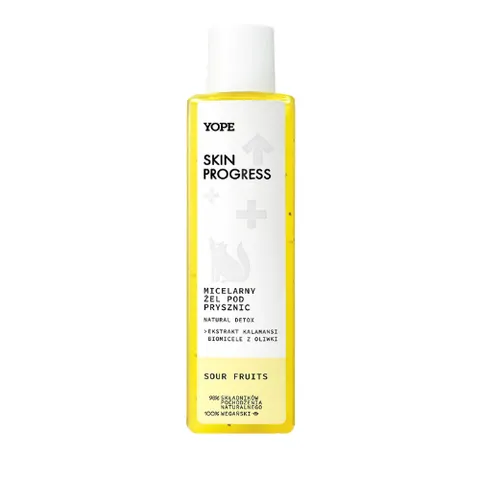 YOPE SKIN PROGRESS MICELARNY ŻEL POD PRYSZNIC 200ML SOUR FRUITS NATURAL DETOX