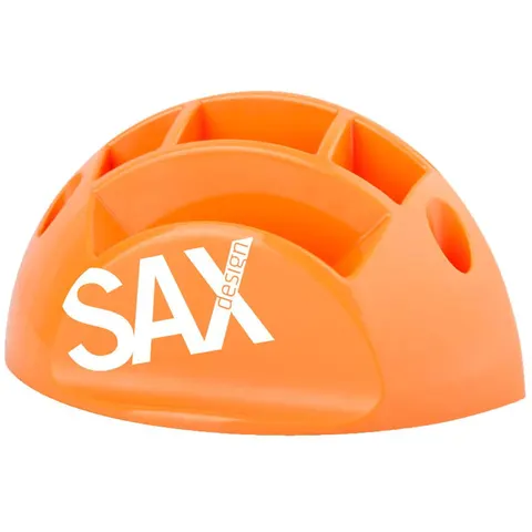 Przybornik Na Biurko Sax Design z Przegródkami Pomarańczowy