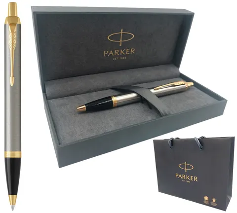 Długopis Parker IM Brushed Metal GT + Opakowanie Prezentowe Gift Box