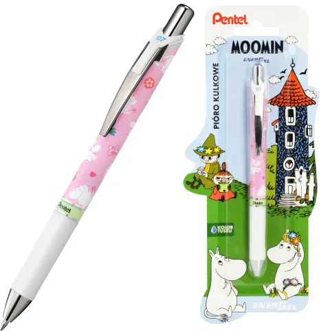 Pióro Kulkowe Pentel Energel Muminki 0,7 mm Niebieski