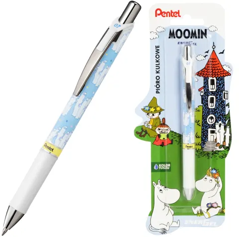 Pióro Kulkowe Pentel Energel Muminki Hatifnatowie 0,7 mm Niebieski