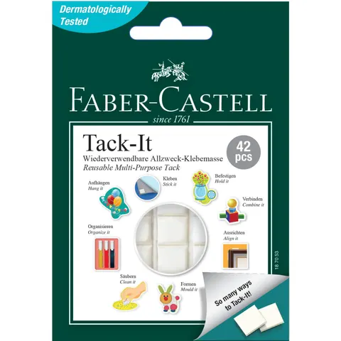 Masa Mocująca Tack-It 30g 42 Kostki Biała Faber-Castell