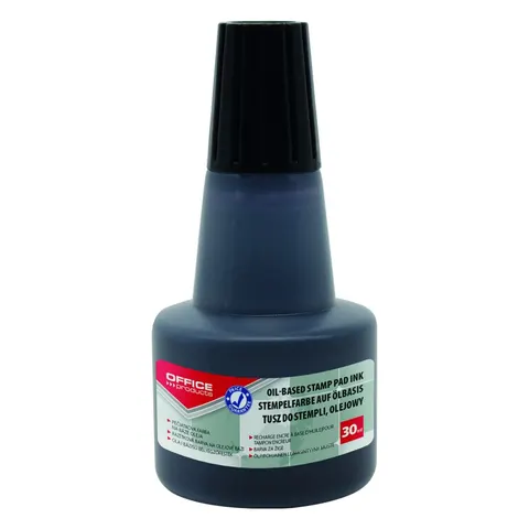 Tusz olejowy do pieczątek metalowych OFFICE PRODUCTS Czarny 30ml