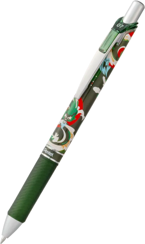 Pióro Kulkowe Pentel Energel 0,7mm Nature Dragon Dark Niebieski Tusz