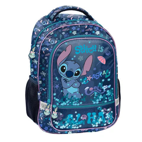 Plecak Szkolny 2 Komory Tornister Pojemny Paso Niebieski Stitch Cool