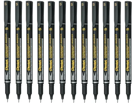Marker Do CD Pentel NFS410-A 0,4mm Czarny 12 Sztuk Opakowanie
