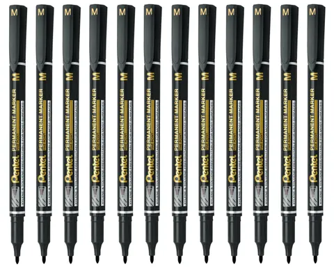 Marker Do CD Pentel NM470-A 1mm Czarny 12 Sztuk Opakowanie