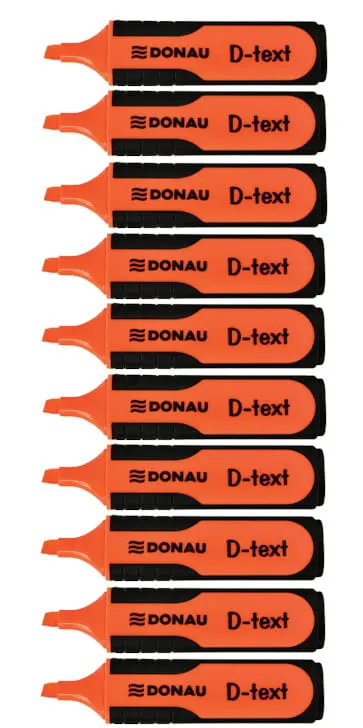Zakreślacz Donau D-Text Pomarańczowy 10 sztuk