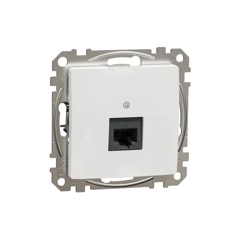 Sedna Design & Elements Gniazdo komputerowe RJ45 kat.5e UTP, białe; SDD111451, SCHNEIDER ELECTRIC