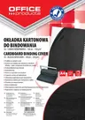 Okładka Do Bindowania A4 Karton Skóropodobny Office Products Czarny 100 sztuk