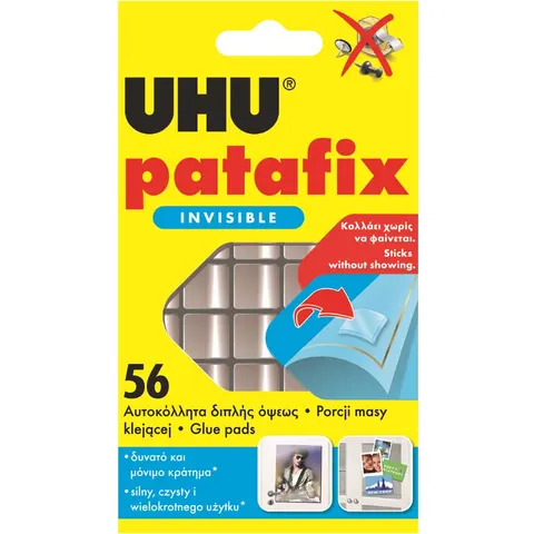 Płatki Samoprzylepne Patafix Invisible 56szt. UHU 37155UHU