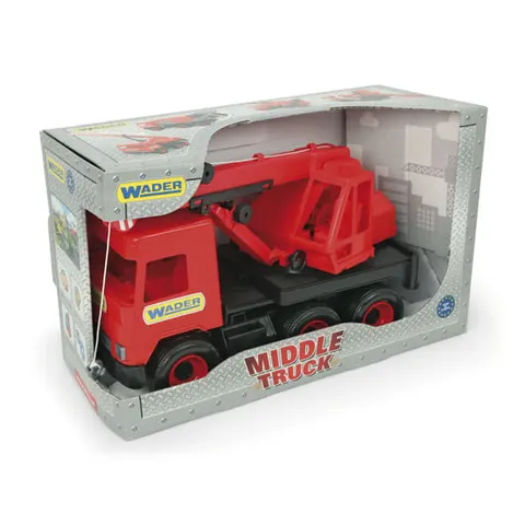 Middle Truck dźwig czerwony w kartonie