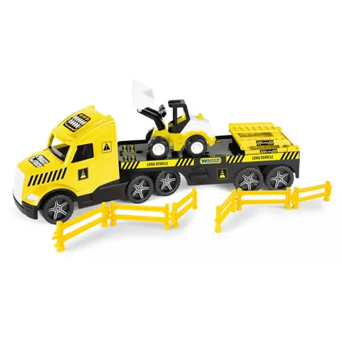 Magic Truck Technic laweta ze spychaczem