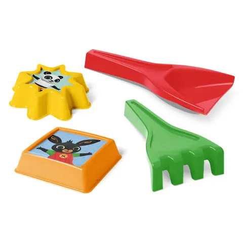 Bing łopatka i grabki + 2 foremki IML mix