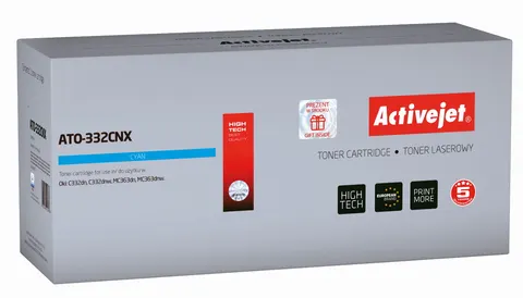 Toner ActiveJet ATO-332CNX Cyan do drukarki OKI - zamiennik 46508711