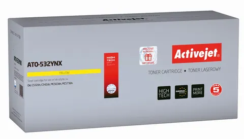 Toner ActiveJet ATO-532YNX Yellow do drukarki OKI - zamiennik 46490605