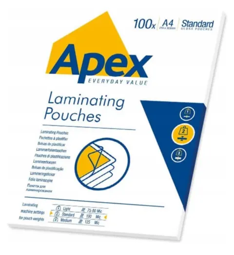 Folia do laminacji Fellowes Apex A4 75-80 mic. 100 ark.