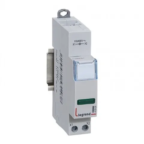 Lampka modułowa LED pojedyncza zielona 110/400V, L403; 412926 LEGRAND