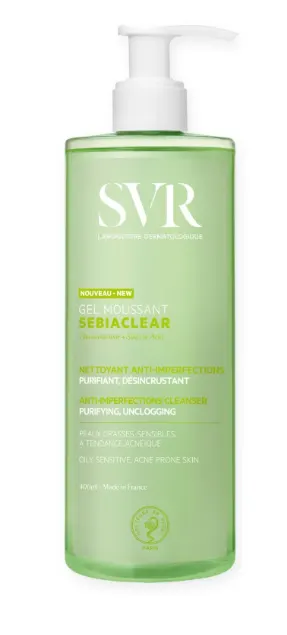 SVR SEBIACLEAR Żel Do Mycia Skóry Tłustej i Trądzikowej - 400ml